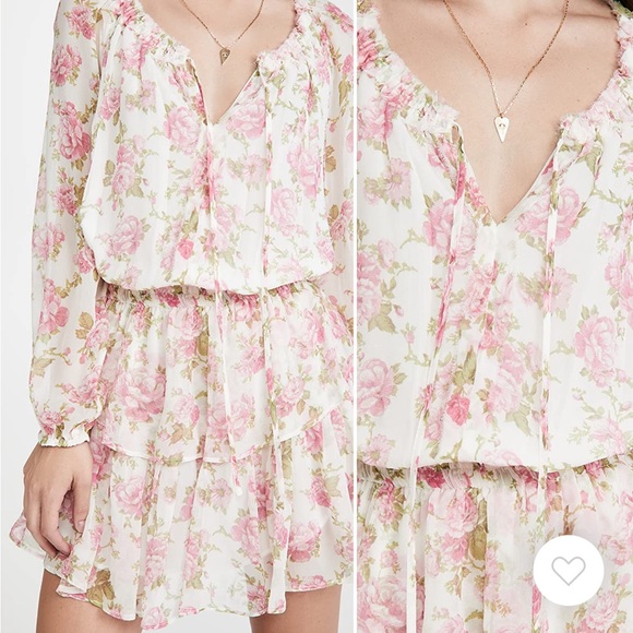 Loveshackfancy popover dress in blushing rose - Picture 1 of 5